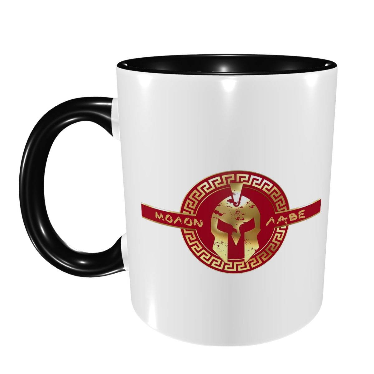 Coffee Tea Logo - แก้วเซรามิคลายโลโก้หมวกนักรบสปาร์ตัน สปาร์ตัน วอร์ริเออร์ แก้วกาแฟตลกๆ แก้วชา แก้วนม