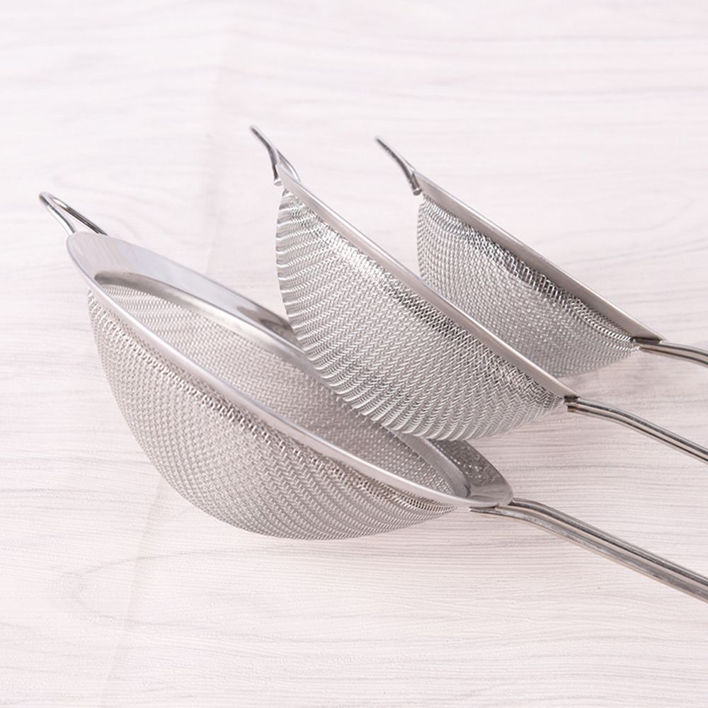 Tea Strainer Mesh - ตะแกรงกรองแป้ง สแตนเลส ขนาด 7/8/10/12/14/16/18/20/22 ซม. อุปกรณ์ครัว
