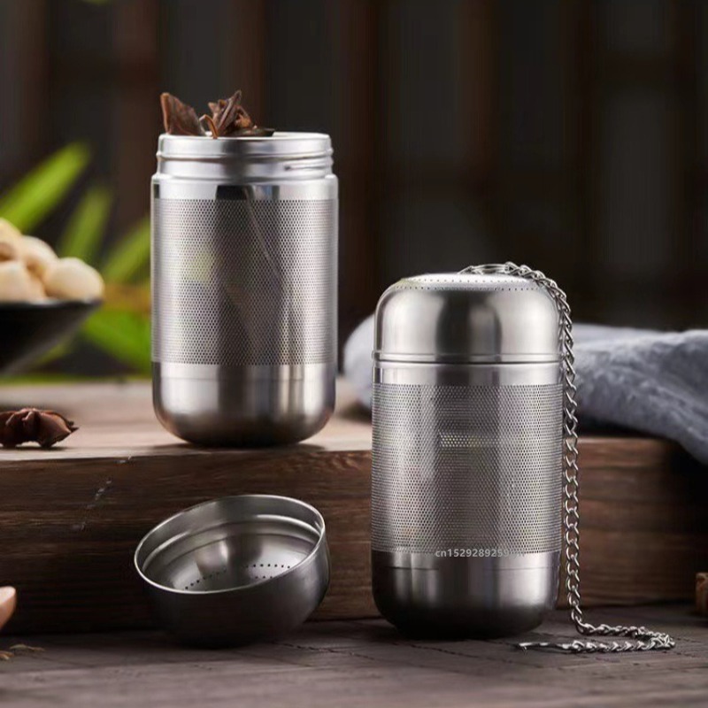 Tea Strainer Mesh - ที่กรองชา 1 ชิ้น, ที่กรองชาสแตนเลส 304, ที่กรองชาแบบตาข่ายละเอียดนำกลับมาใช้ใหม่ได้,