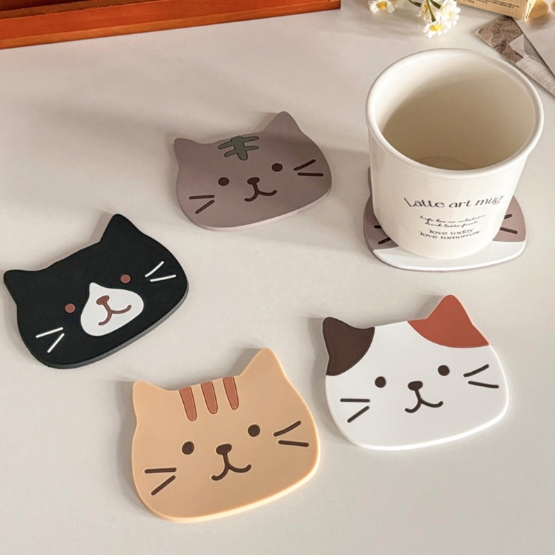 Coffee Tea Break - Surfaces Line ที่วางแก้วน้ำชุด 5 ชิ้นสำหรับโต๊ะรับประทานอาหาร, โต๊ะทำงาน,