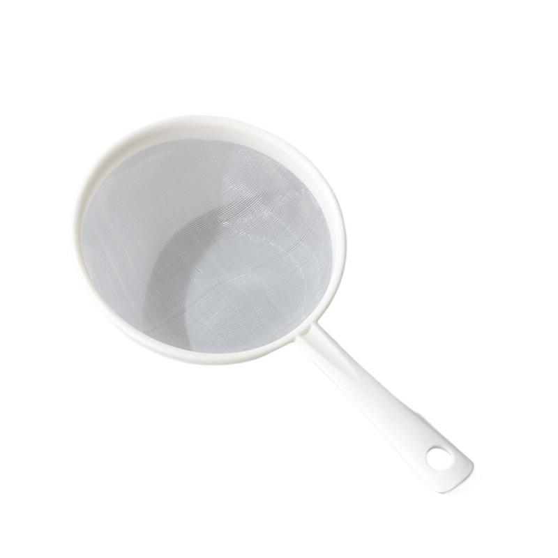 Tea Strainer Mesh - ตะแกรงกรองอาหารพลาสติกอเนกประสงค์แบบใช้มือถือ ตะแกรงตาข่ายละเอียดแบบใช้ซ้ำได้สำหรับกรองแป้ง ชา น้ำผลไม้ และอาหาร