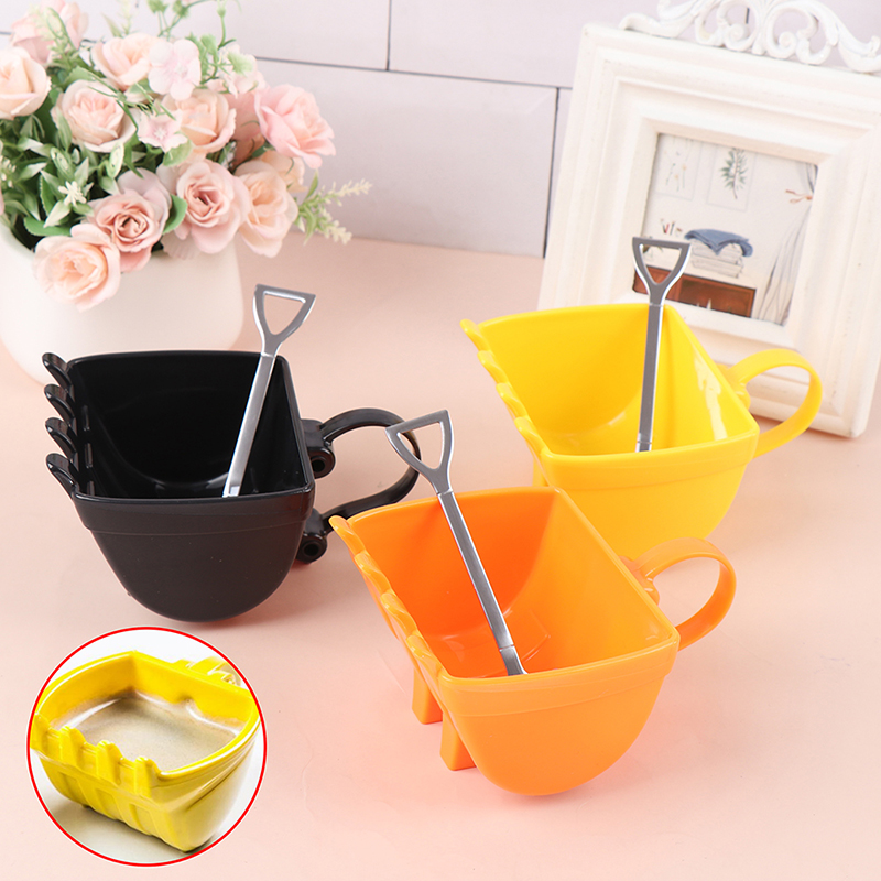Coffee Tea Spoon - แก้วกาแฟตลก รูปทรงถ้วยตักดิน พร้อมช้อน