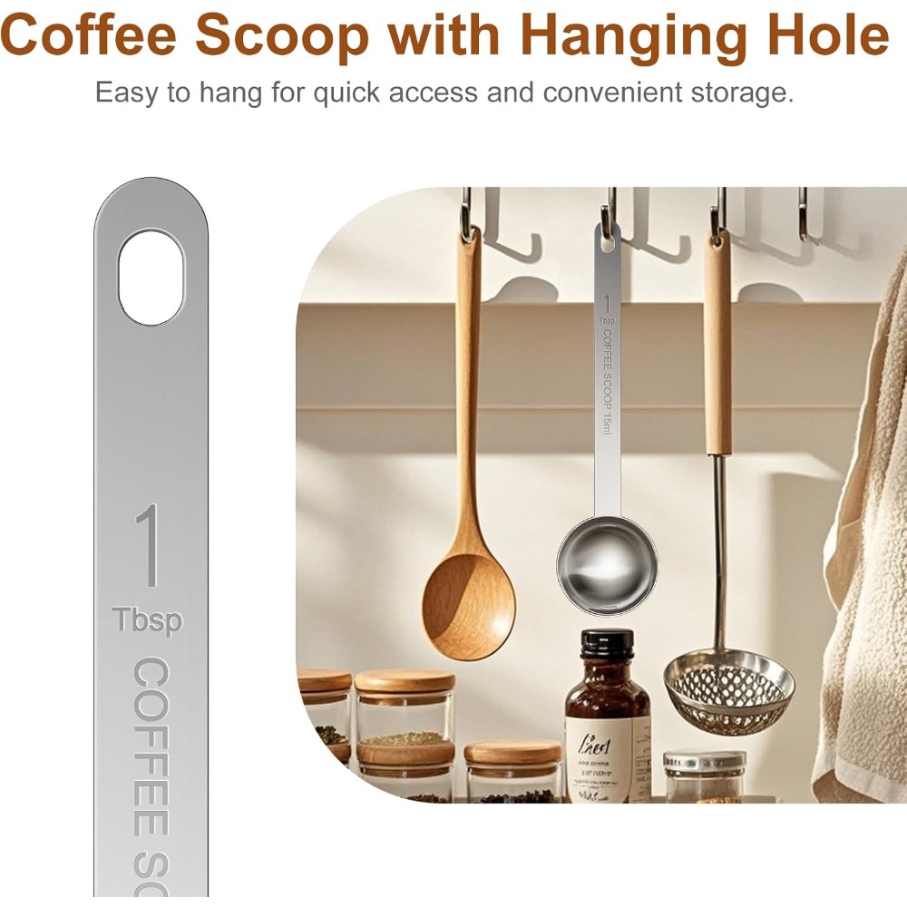 ช้อนตวงกาแฟสแตนเลสด้ามยาว 15 ม - Coffee Tea Spoon บทวิจารณ์และราคา