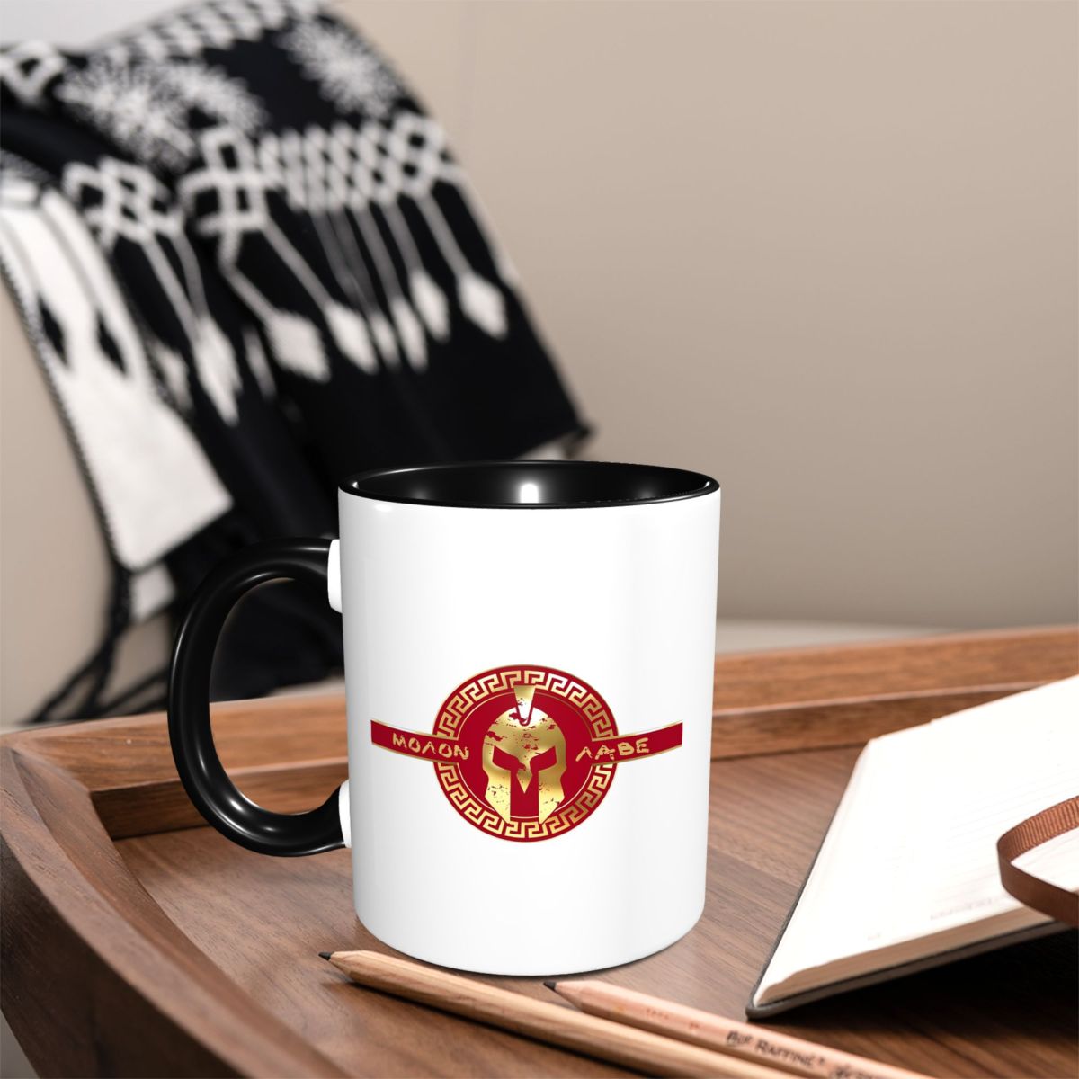 แก้วเซรามิคลายโลโก้หมวกนักรบสป - Coffee Tea Logo บทวิจารณ์และราคา