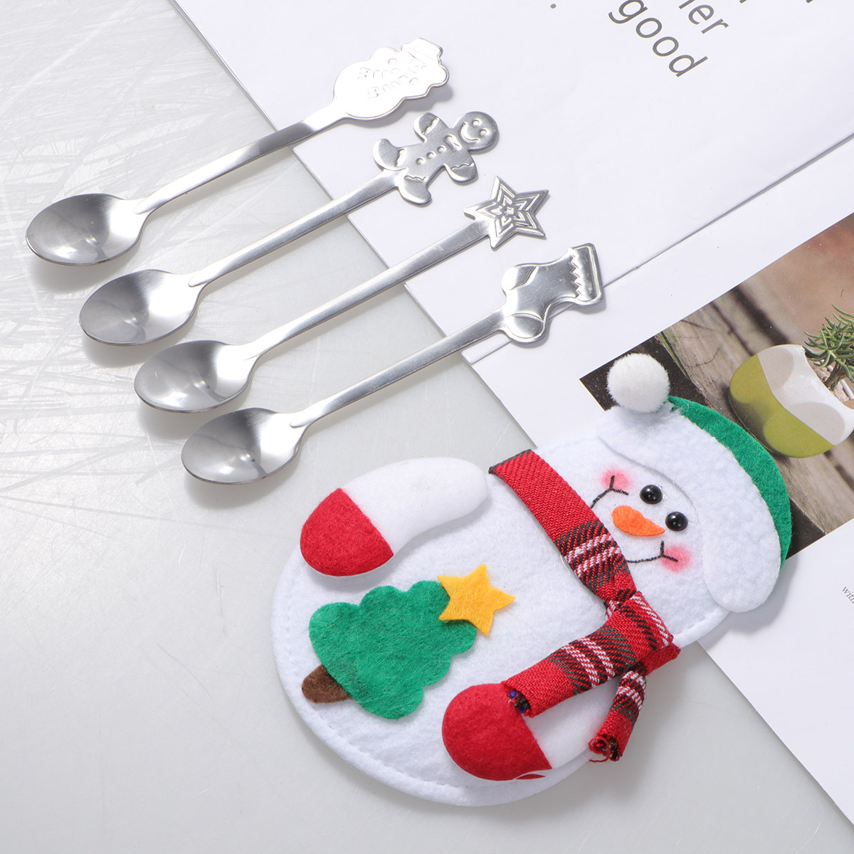 ชุดช้อนสแตนเลสสำหรับคริสต์มาส  - Coffee Tea Spoon บทวิจารณ์และราคา