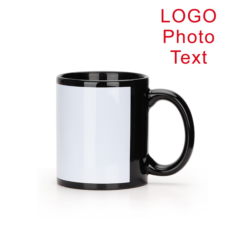 ถ้วยสีดํา DIY โลโก้เซรามิค 350 - Coffee Tea Logo บทวิจารณ์และราคา