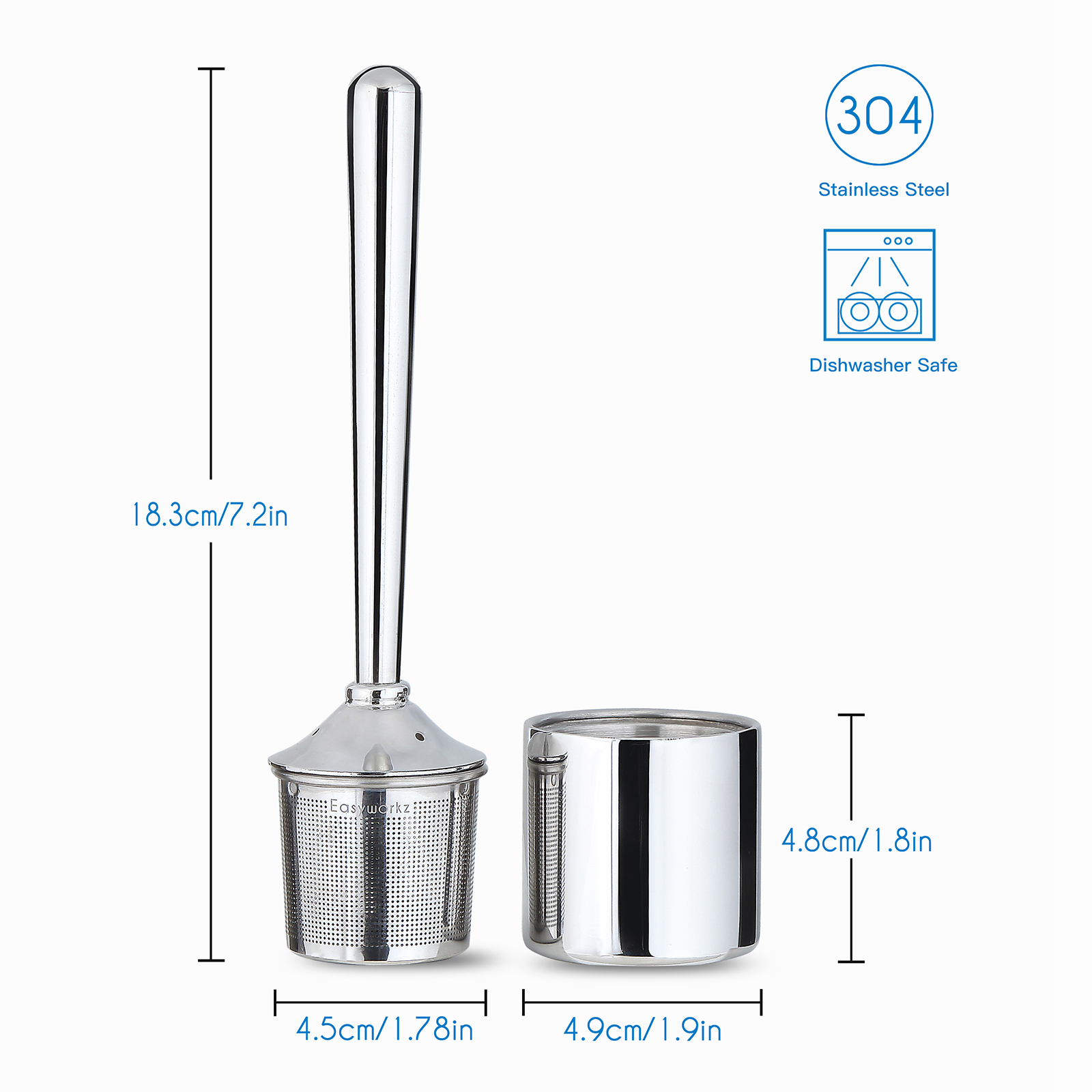 อุปกรณ์กรองชาสแตนเลส Easyworkz - Tea Strainer Mesh บทวิจารณ์และราคา