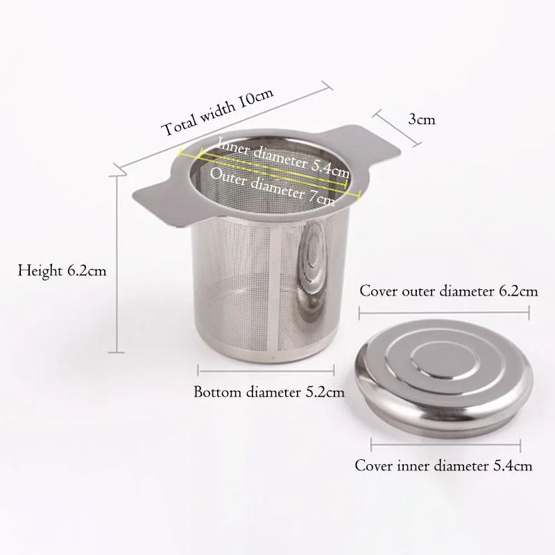 ที่กรองชาสแตนเลสแบบตาข่ายพร้อม - Tea Strainer Mesh บทวิจารณ์และราคา