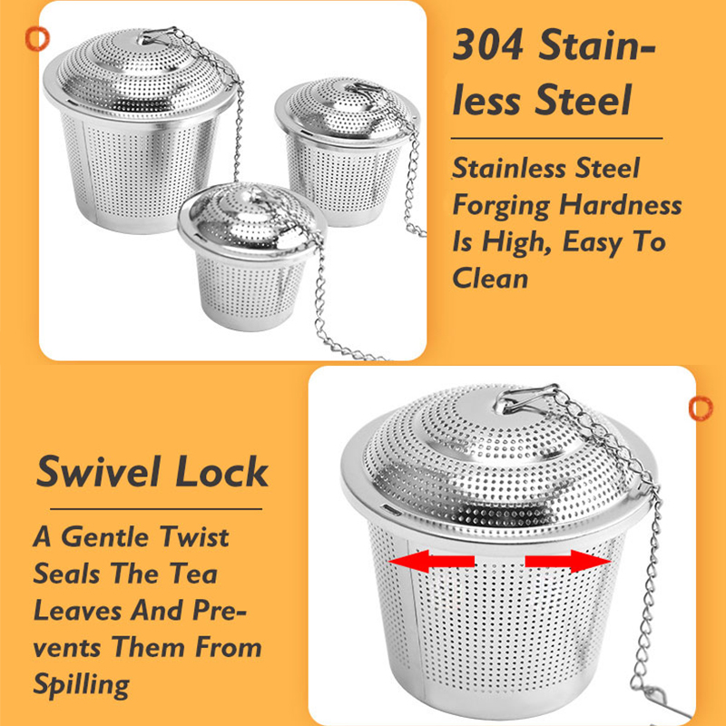 304 สแตนเลสสตีลชากรองตาข่ายหมุ - Tea Strainer Mesh บทวิจารณ์และราคา