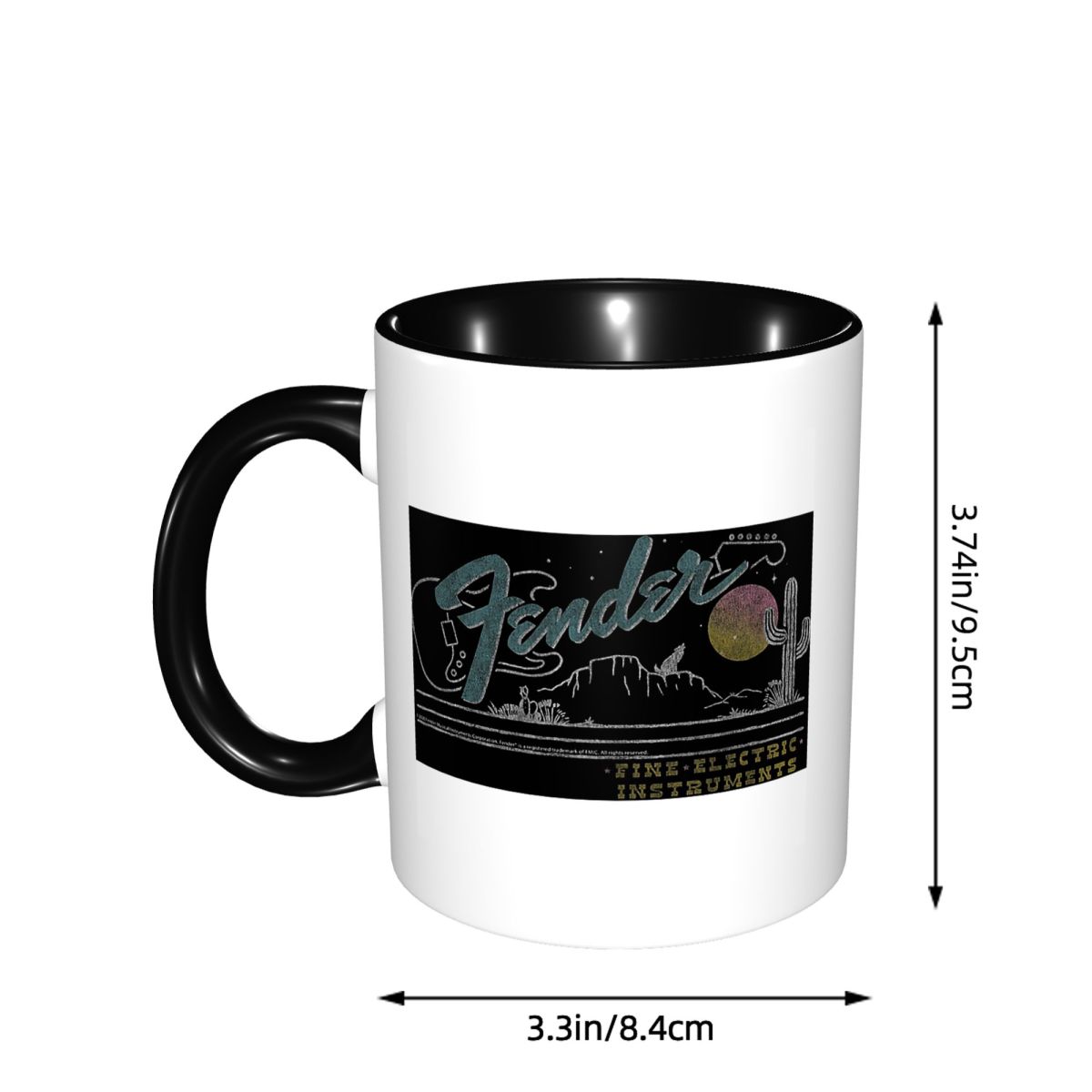 แก้วกาแฟเซรามิกลายกีตาร์แจ๊สยุ - Coffee Tea And Company บทวิจารณ์และราคา