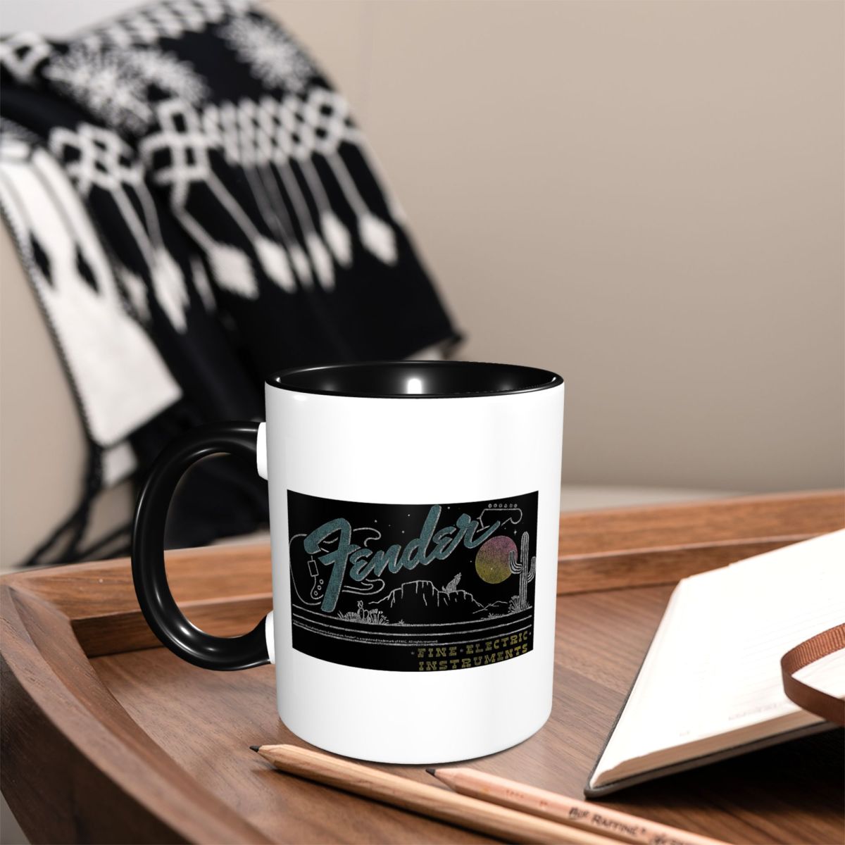 แก้วกาแฟเซรามิกลายกีตาร์แจ๊สยุ - Coffee Tea And Company บทวิจารณ์และราคา