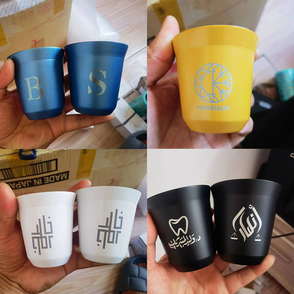 แก้วเอสเพรสโซ่สแตนเลสสองชั้นแบ - Coffee Tea Logo บทวิจารณ์และราคา
