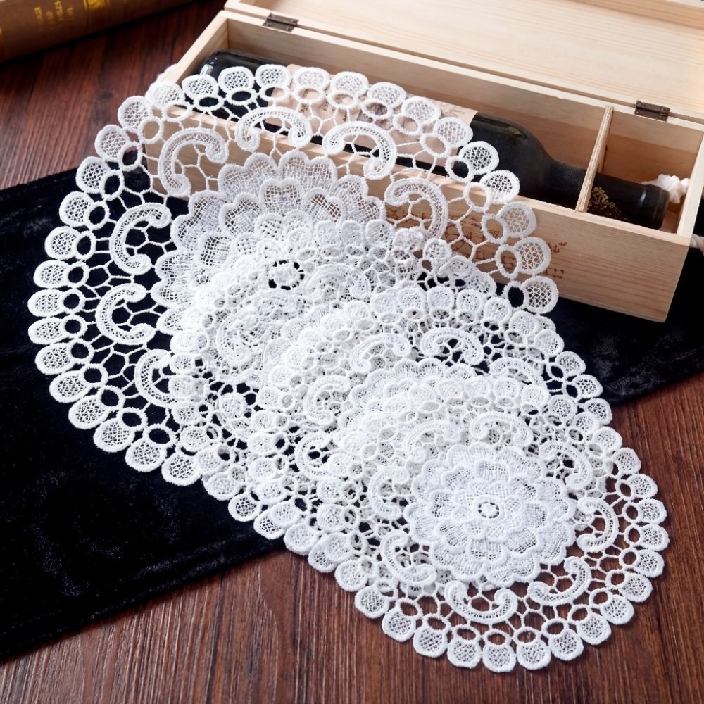 ผ้าปูโต๊ะลายลูกไม้ปักลายฉลุ  แ - Coffee Tea Machine For Home บทวิจารณ์และราคา