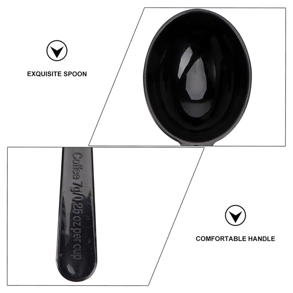 ช้อนตวงพลาสติกแบบพกพา สีดำ 15  - Coffee Tea Spoon บทวิจารณ์และราคา
