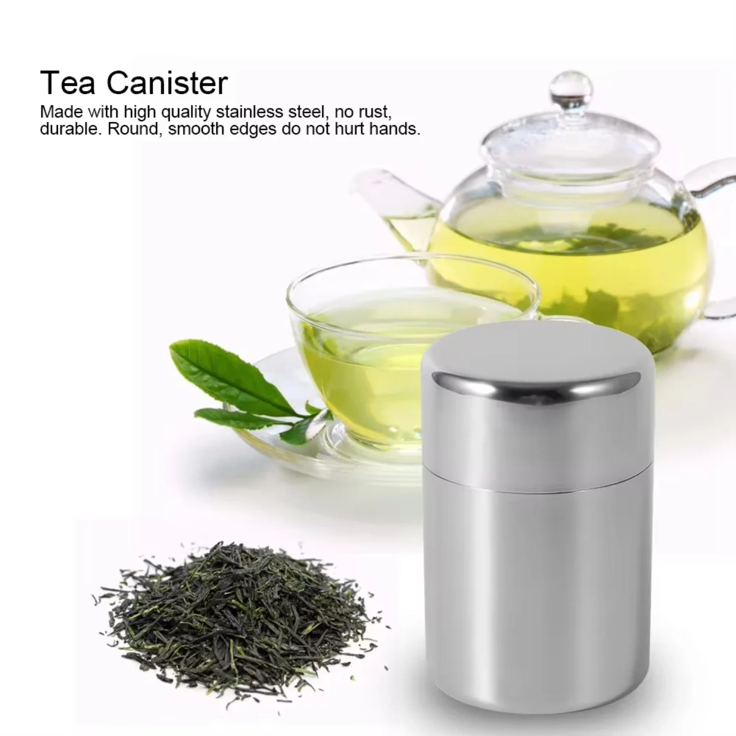 สแตนเลสสตีลชาใบกระป๋องกระป๋องค - Coffee Leaves Tea บทวิจารณ์และราคา