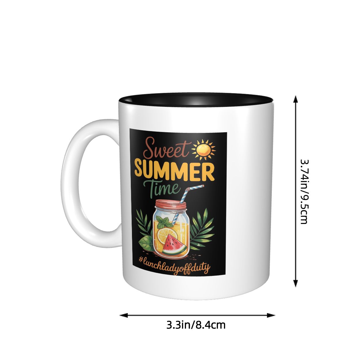 แก้วกาแฟเซรามิกตลกๆ ลาย 