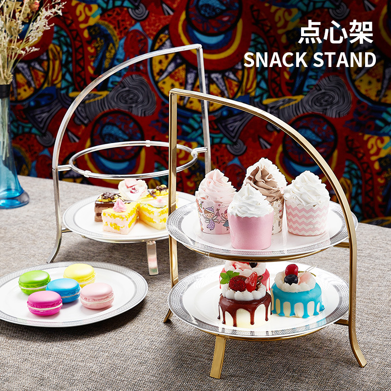 ชั้นวางขนมสามชั้นสแตนเลสสไตล์ย - Coffee Tea Break บทวิจารณ์และราคา