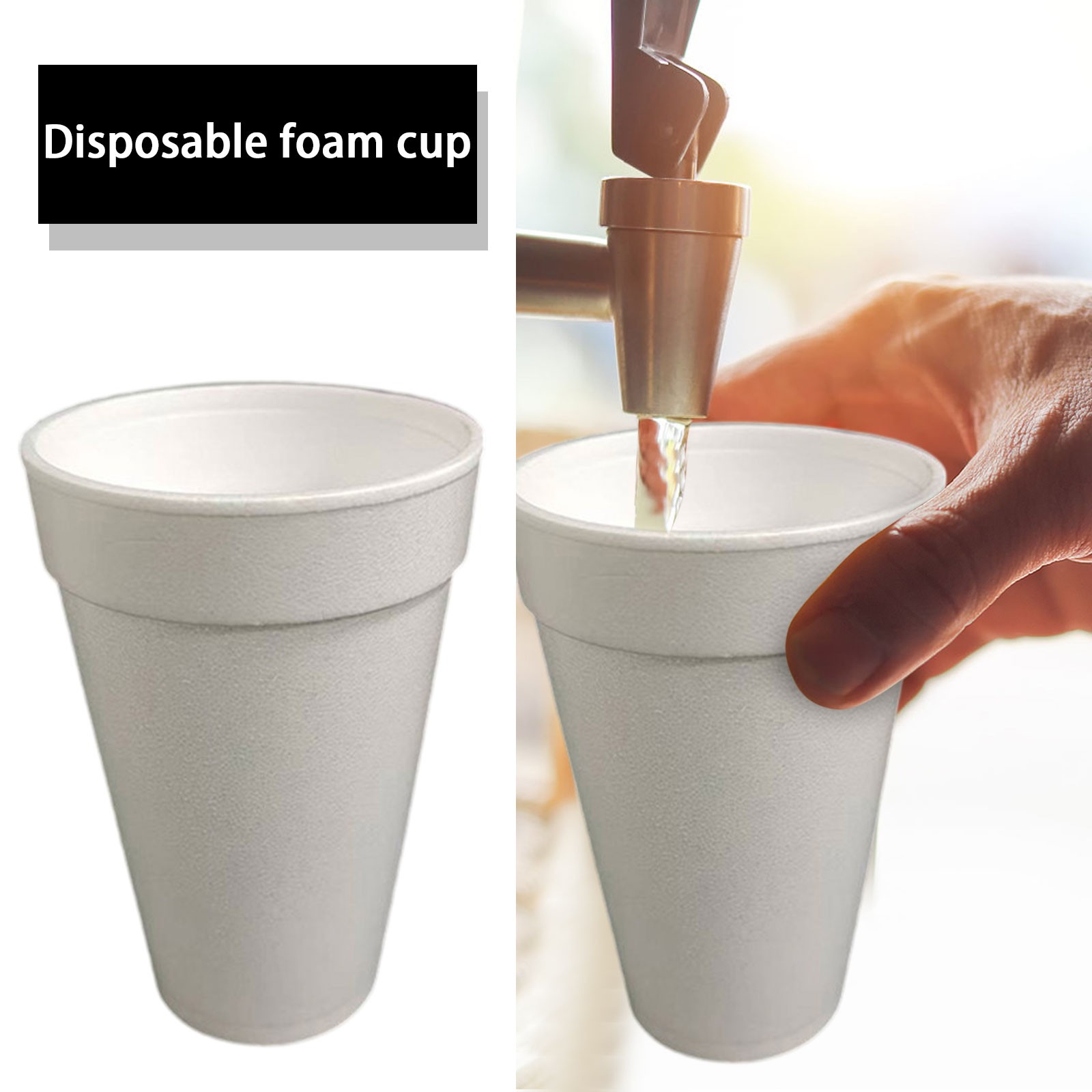 50 ชิ้นถ้วยกระดาษสีขาวแบบใช้แล - Coffee Tea And Company บทวิจารณ์และราคา