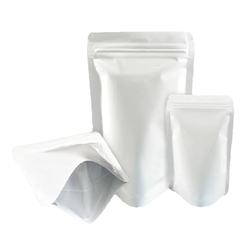 ถุงซิปล็อคฟอยล์อะลูมิเนียมสีขา - Coffee Tea Logo บทวิจารณ์และราคา