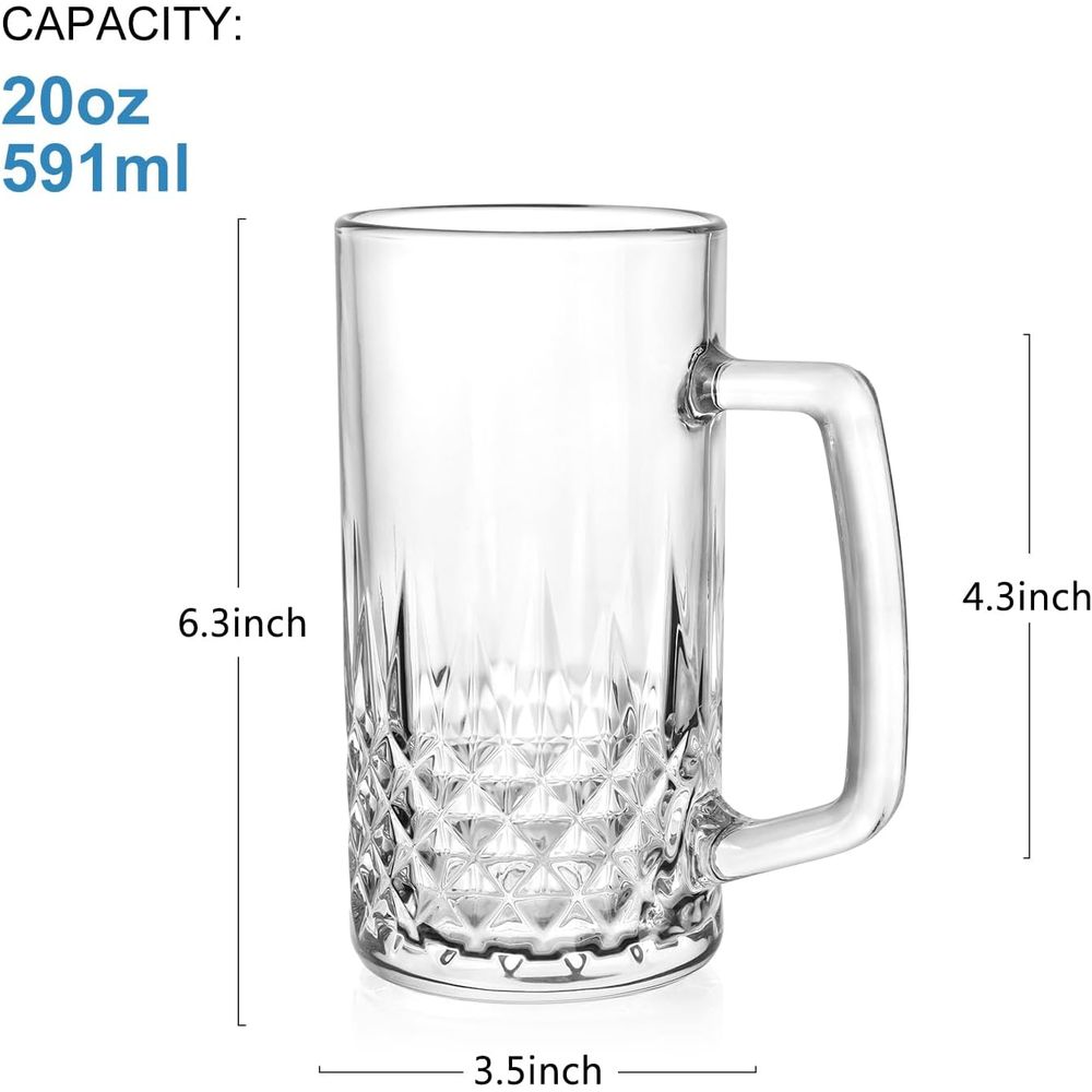 แก้วมัคแก้วหนา 20 ออนซ์ ชุด 4  - Coffee Or Tea Please บทวิจารณ์และราคา