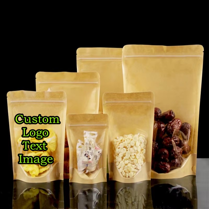 ถุงซิปล็อคใสแบบตั้งได้ 100 ชิ้ - Coffee Tea Logo บทวิจารณ์และราคา